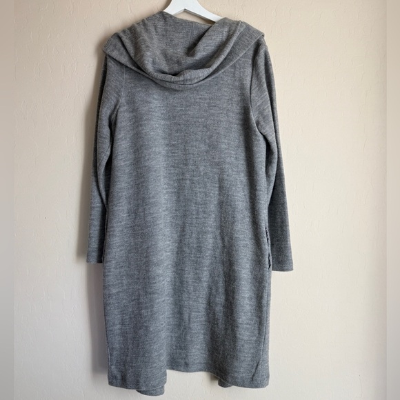 Kenar Longline Wool Coat Equestrian Faux Leather Toggle Closure Medium - Picture 9 of 9